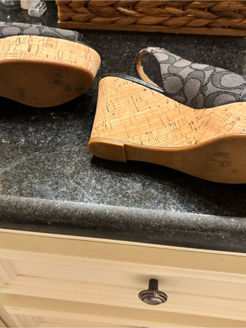 Coach slingback heels